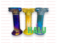 Pedestal Tornasol/ Base De Porcelana Para Santos / Santeria Pedestal Iridescent