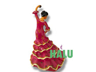 Muñeca Religiosa Gitana Porcelana con Castańuelas Santeria Espiritismo
