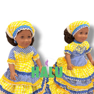 18" Muñeca Religiosa Oshun y Yemaya Dos Aguas/ Oshun Yemaya Two Waters Muñeca Religiosa Santeria