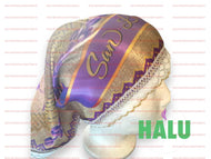 Quilla De San Lazaro en Satin/ Saint Lazarus Satin Bandana/ Santeria