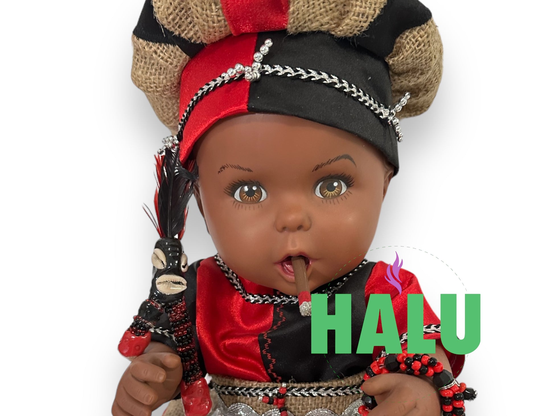 Muñeco Religion Elegua con Saco/ Elegua Eshu Religious Doll /Santeria IFA