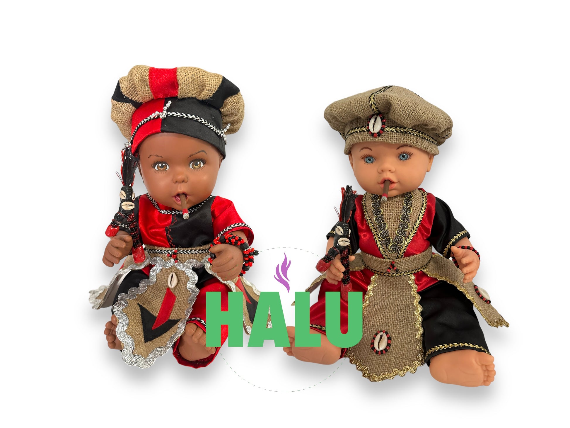 Muñeco Religion Elegua con Saco/ Elegua Eshu Religious Doll /Santeria IFA