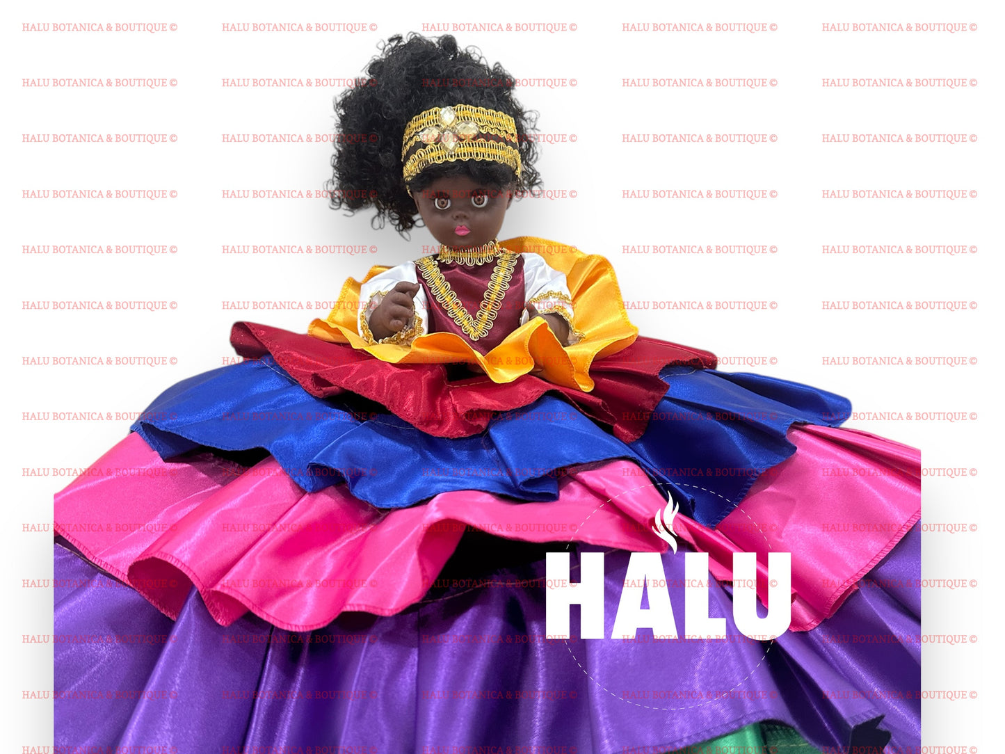 Muñeca Religiosa Oya/ 9 Colores Doll/ Oya Religious Doll/ Santeria