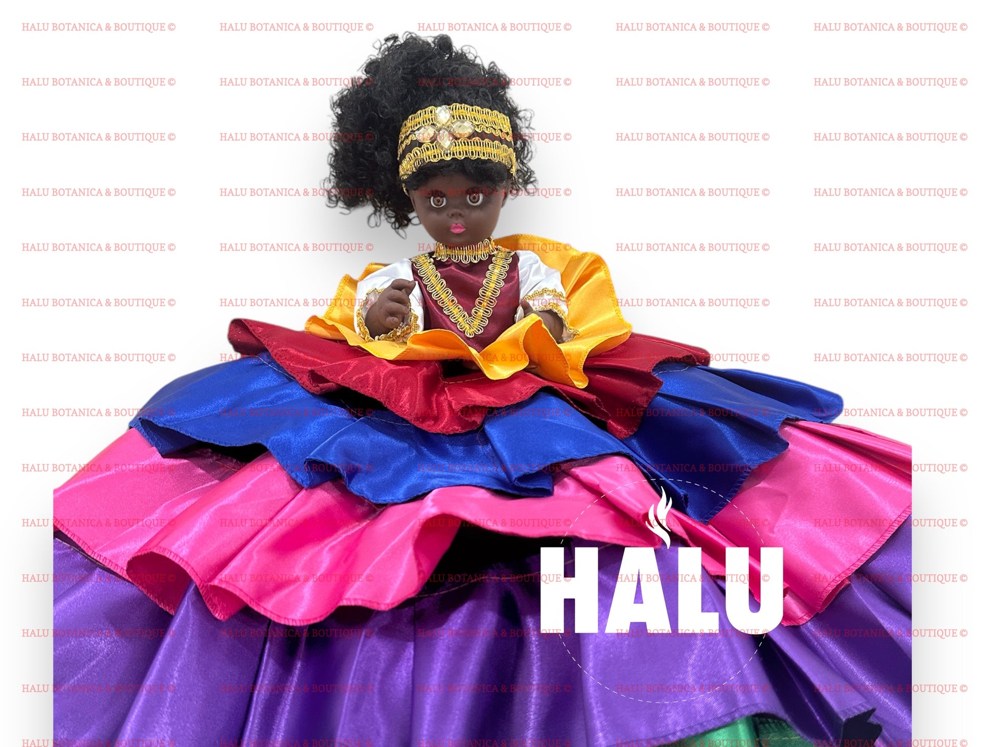 Muñeca Religiosa Oya/ 9 Colores Doll/ Oya Religious Doll/ Santeria