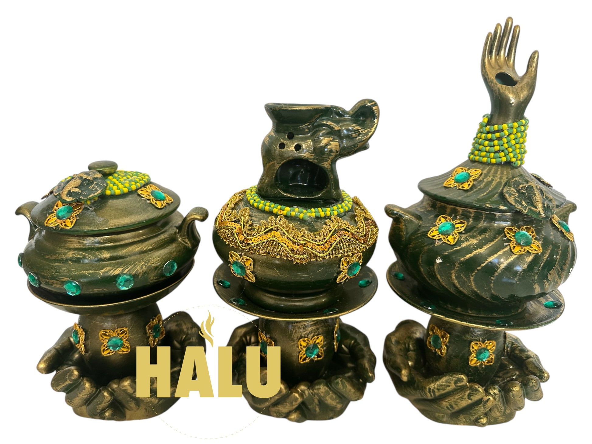 Sopera Para Orumila / Orumila Tureen With Pedestal/ IFA Santeria
