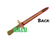 Espada Madera Grabada Shango/Shango Wood Axe Sword Engaved/ Santeria Tools