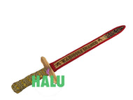 Espada Madera Grabada Shango/Shango Wood Axe Sword Engaved/ Santeria Tools