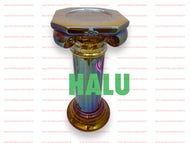 Pedestal Tornasol/ Base De Porcelana Para Santos / Santeria Pedestal Iridescent