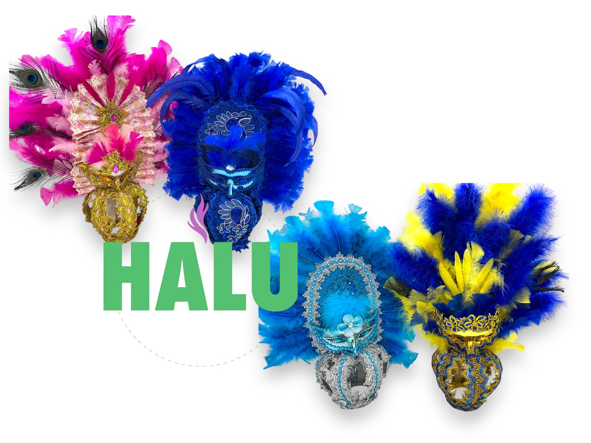 Large Crown with feathers/ Corona Modernas para Santos Grande/ Santeria
