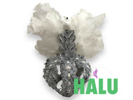 Large Crown with feathers/ Corona para Santos Grande con Plumas/ Santeria