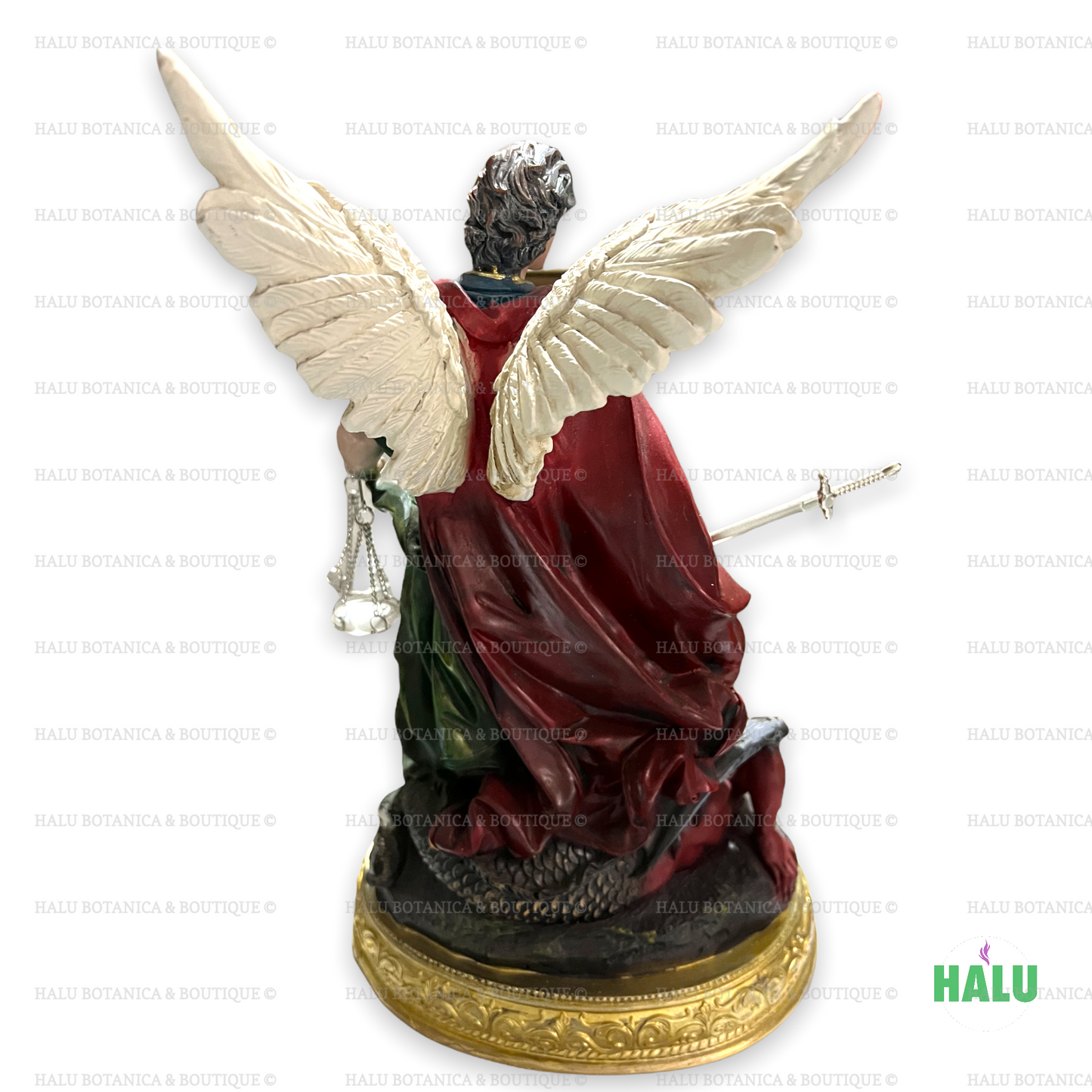 12” Arcángel San Miguel Estatua/ Archangel Michael Statue