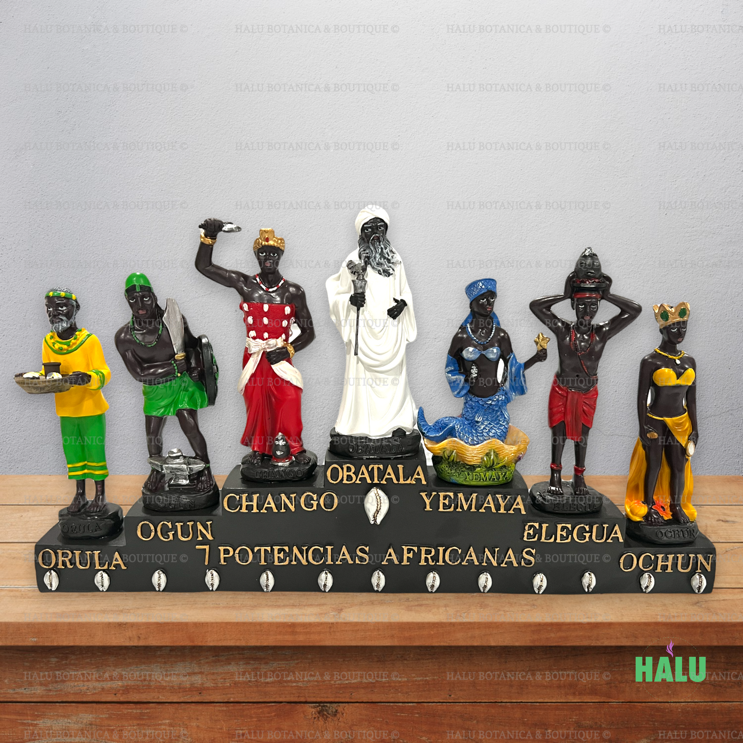 Seven African Powers Statue/ 7 Potencia Africanas Estatua/ Orisha Santeria