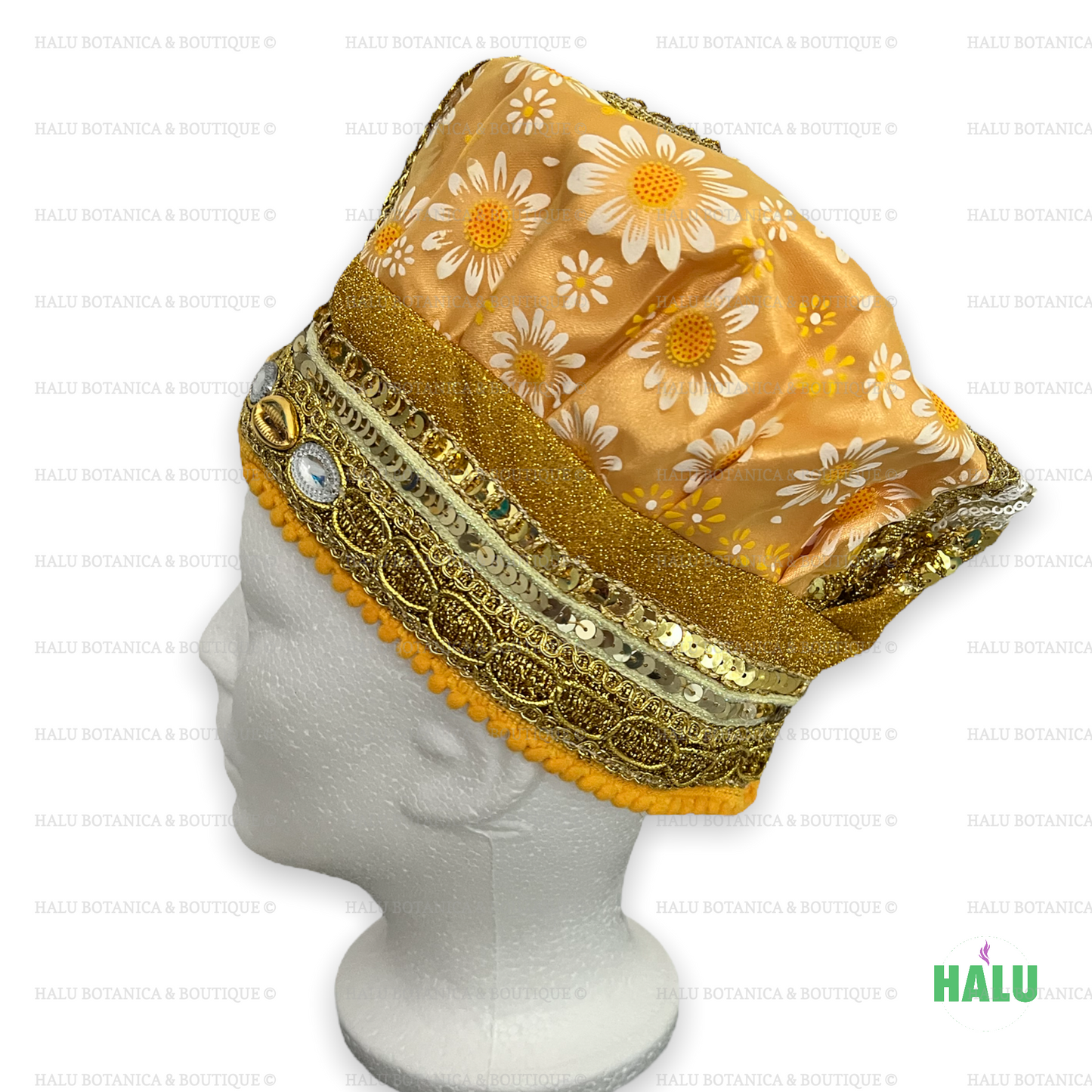 Oshun Hat/ Gorro Orisha Oshun/ Santeria Osha