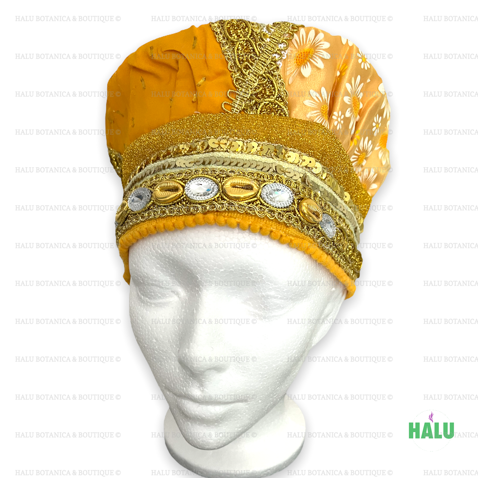 Oshun Hat/ Gorro Orisha Oshun/ Santeria Osha