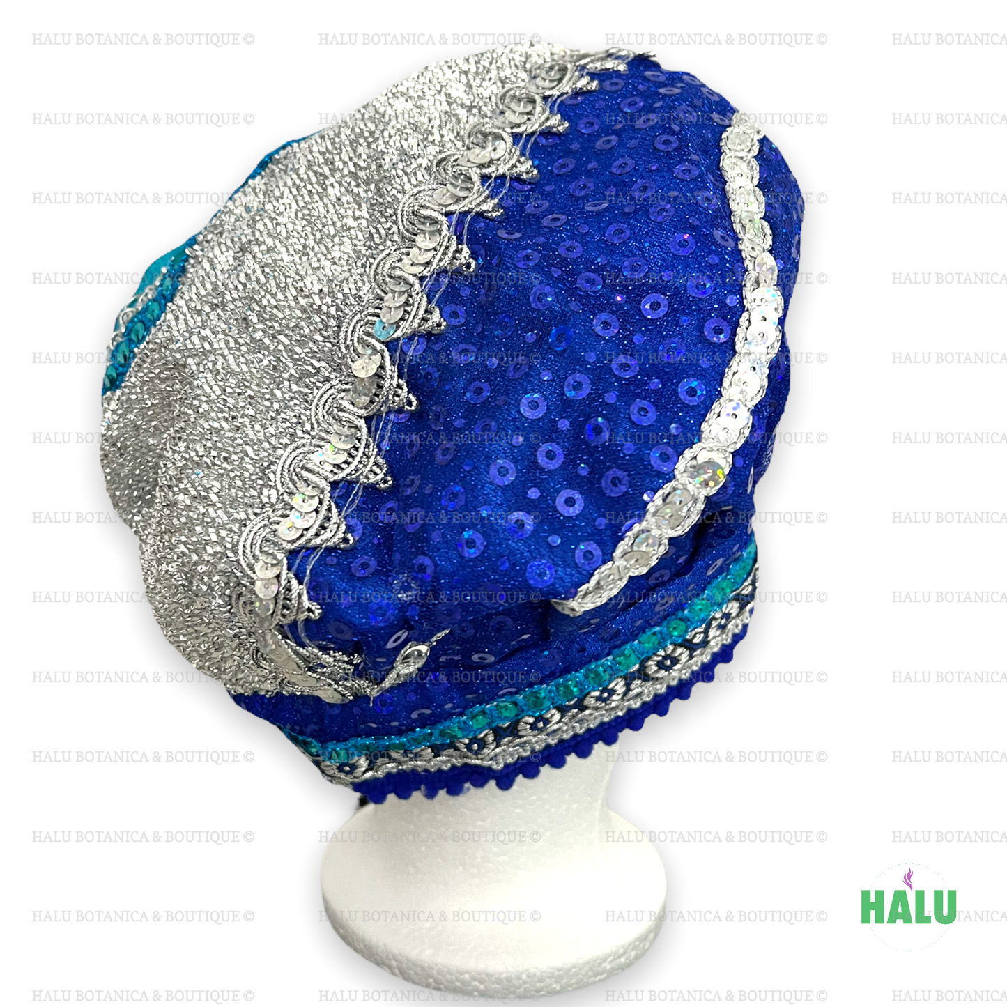 Gorro Yemaya/ Gorro Orisha Yemaya Brillante/ Santeria Osha