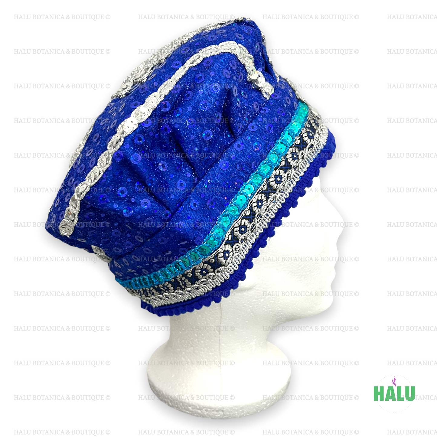 Gorro Yemaya/ Gorro Orisha Yemaya Brillante/ Santeria Osha