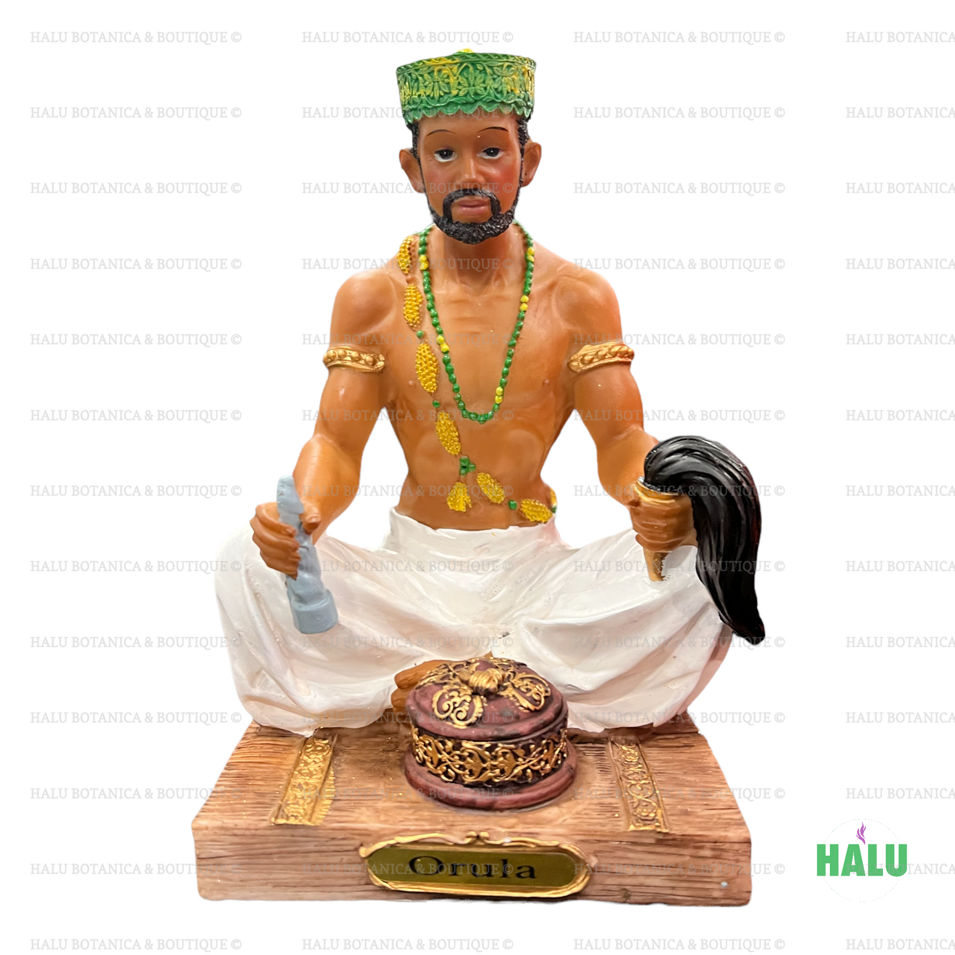 7" Orunmila Statue/ Estatua de Orula/ Babalawo Santeria