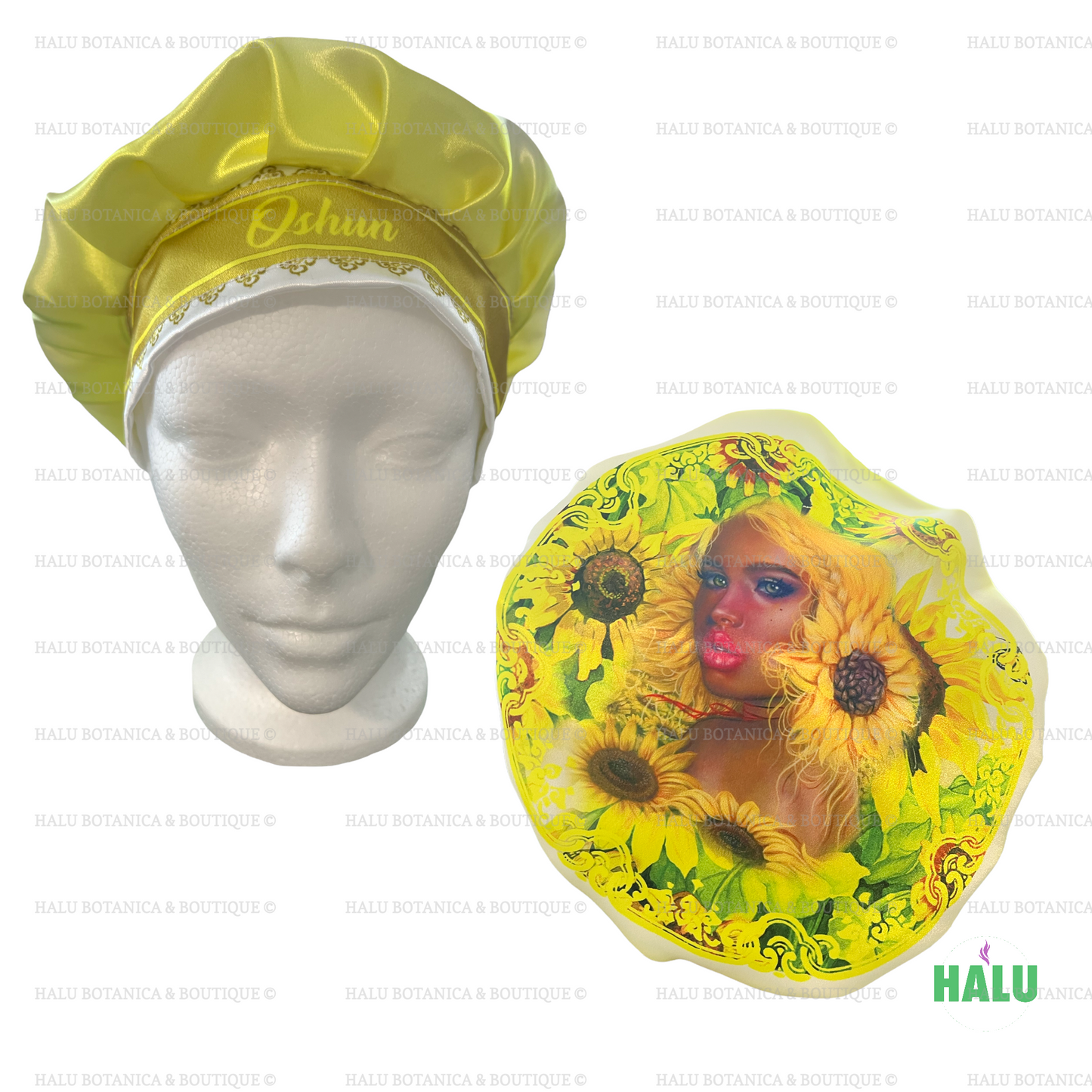 Oshun Hat/ Gorro Ochun/ Santeria Quillas