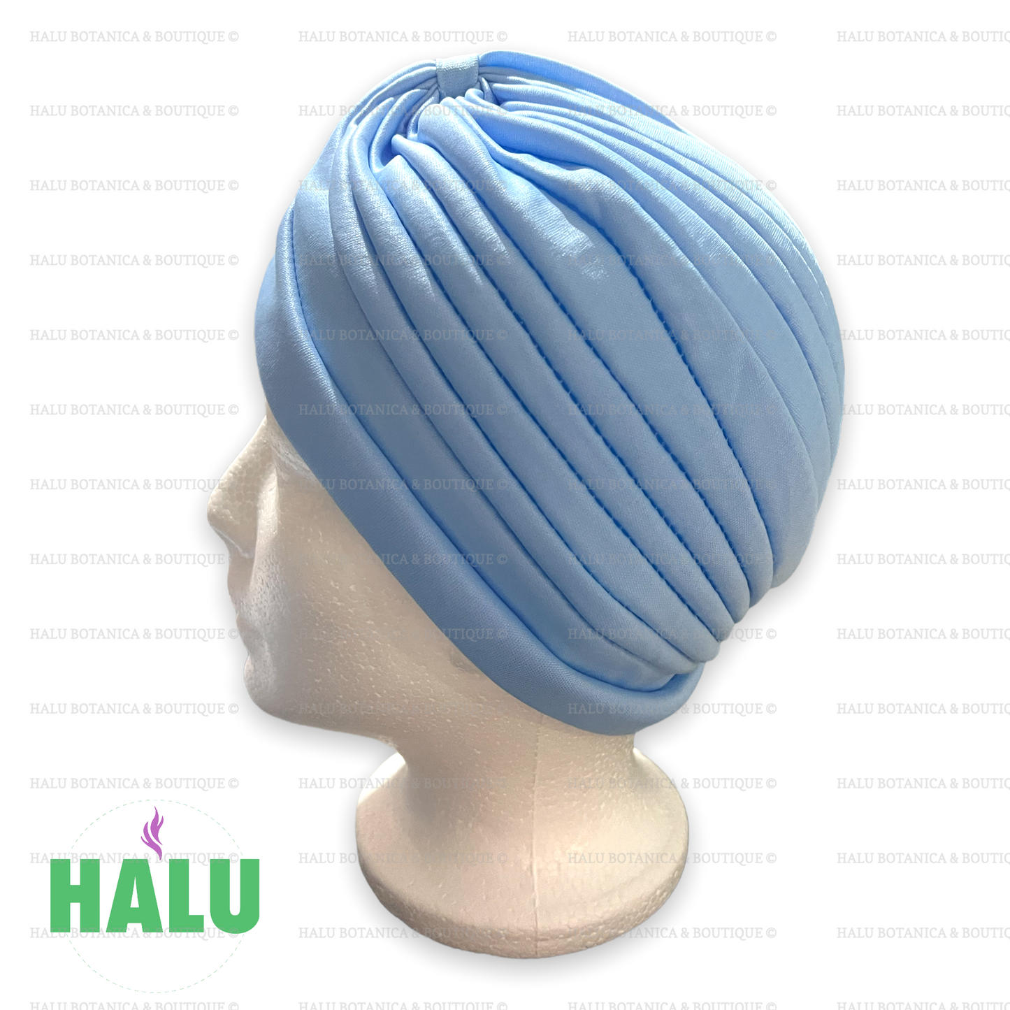 Turbante Quilla Azul Claro/ Light Blue Turban/ Gorro Iyawo Mujer/ Santeria