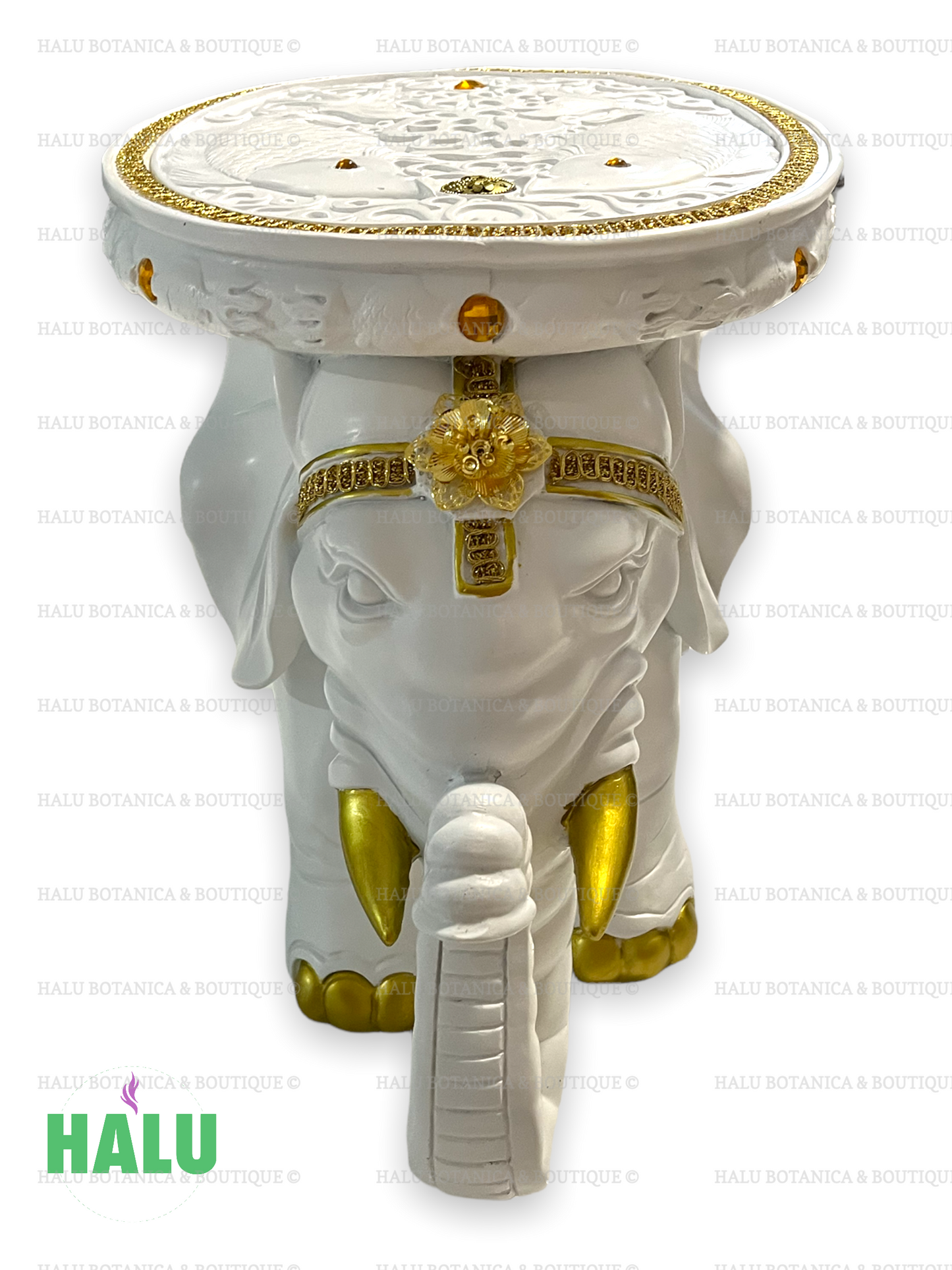 Base de Resina Elefante Blanco/ Elephant Table for Orula/ Santeria