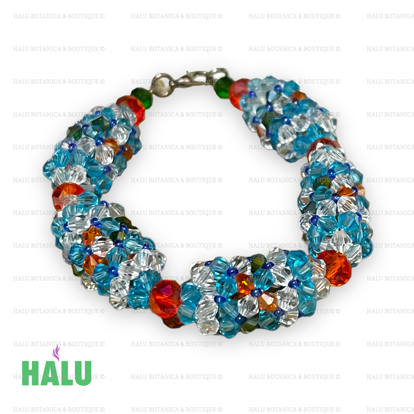 Ilde de Mazo Yemaya Asesu/ Yemaya Asesu Bracelet / Manilla de Yemaya/ Santeria Osha