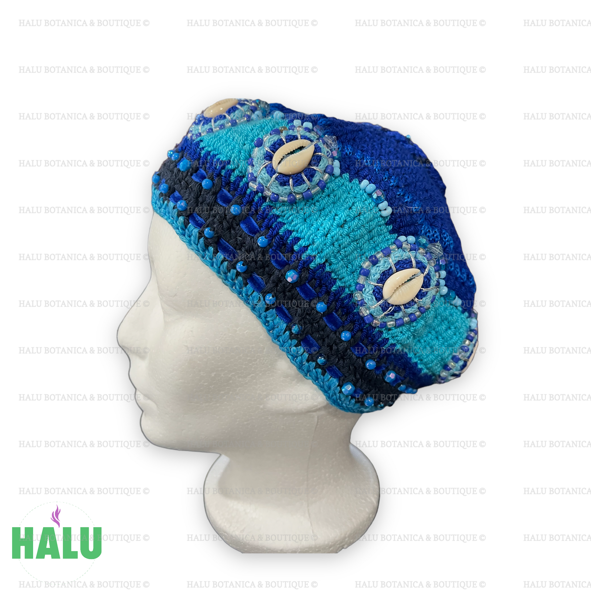 Gorro Yemaya Tejido/ Gorro Yemaya Tejido / Santeria Osha