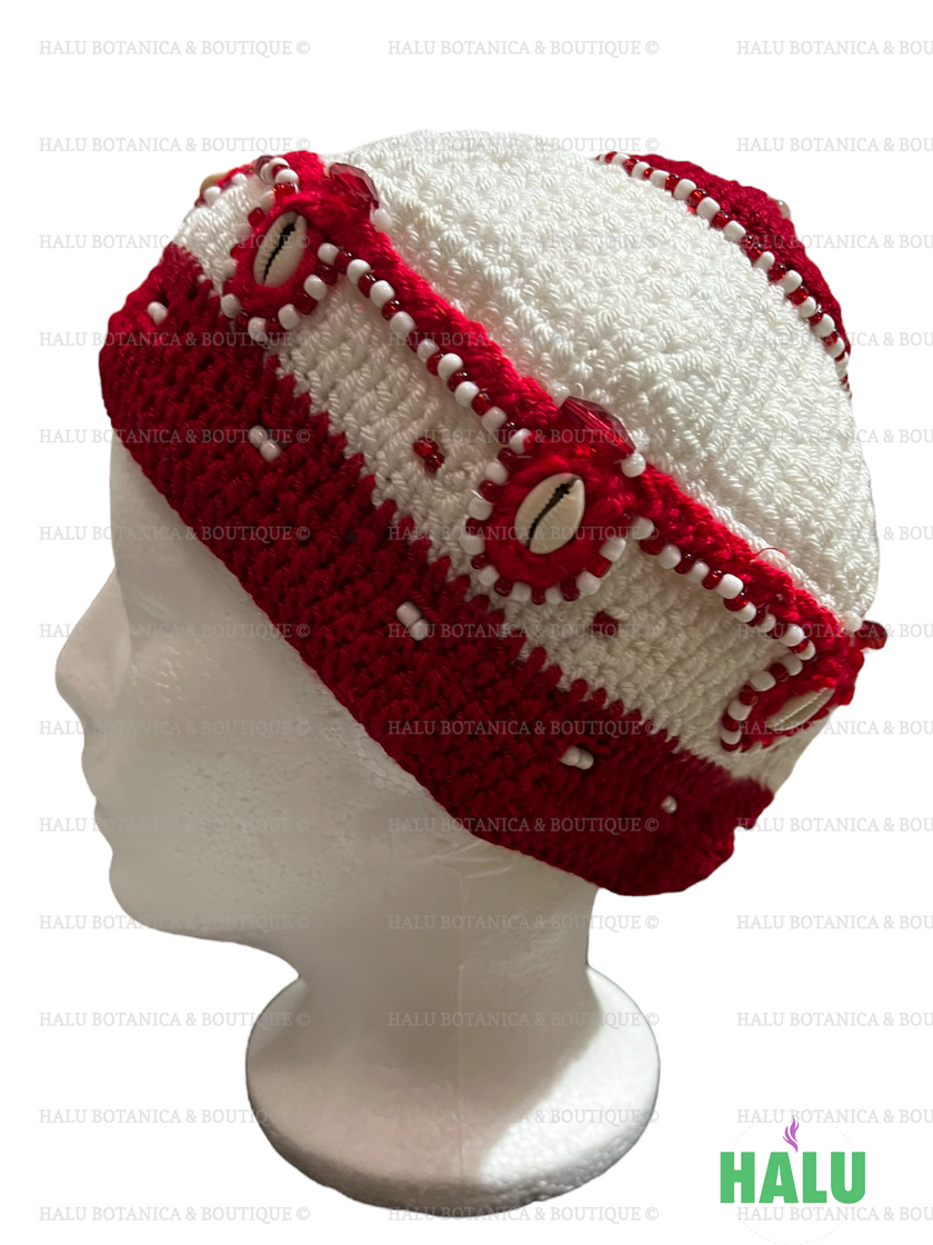 Gorro Shango tejido/ Gorro Shango tejido/ Santeria Osha