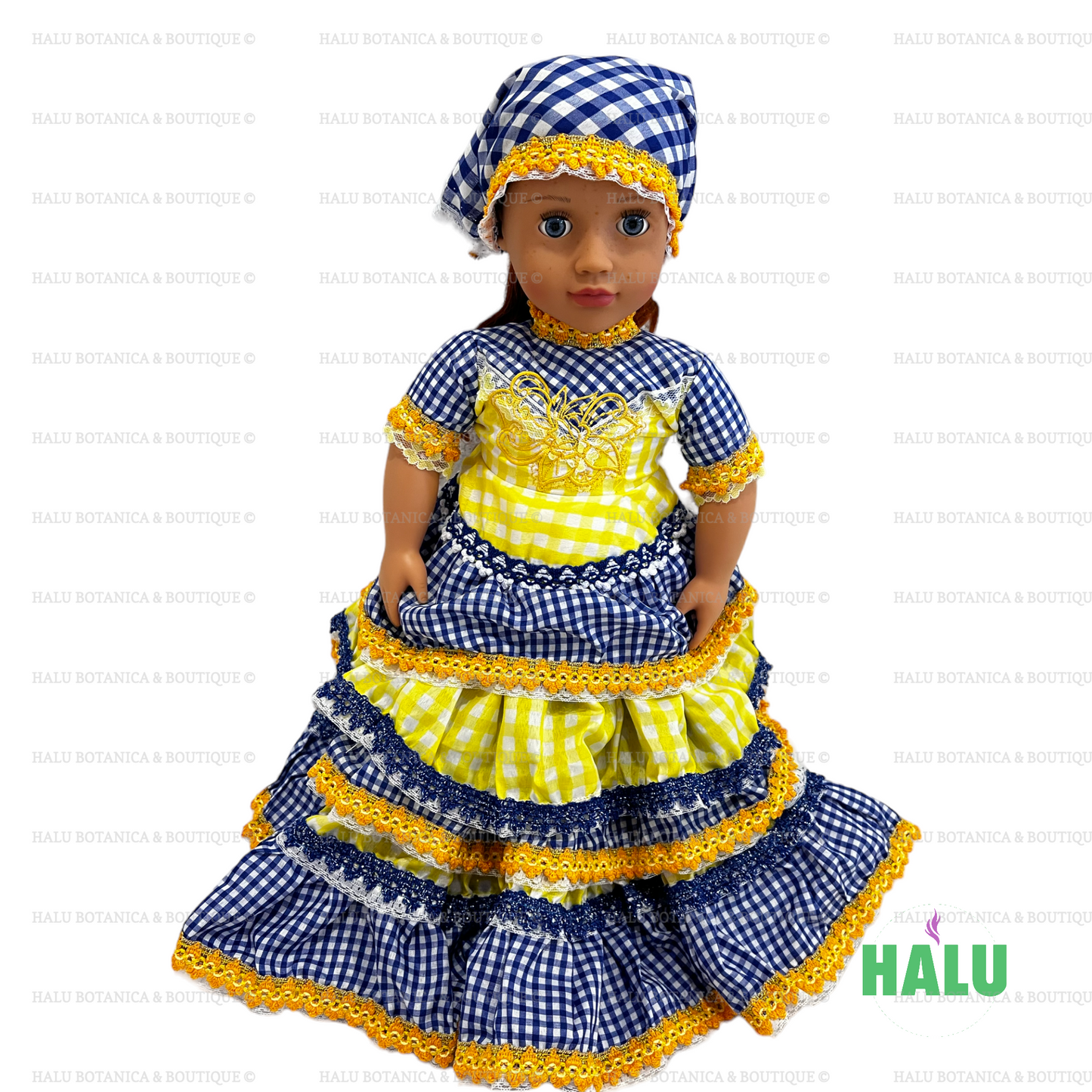 Muñeca Religiosa Oshun Yemaya Dos Aguas/ Oshun Yemaya Two Waters Religious Doll/Santeria