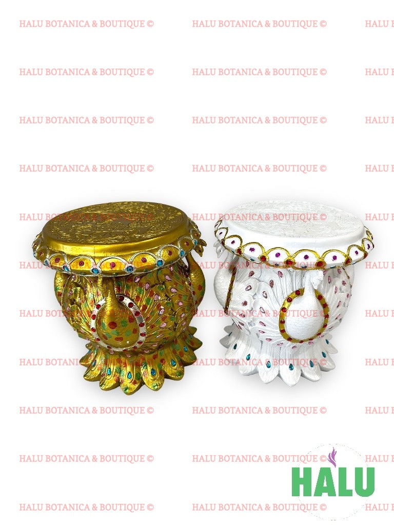 Pedestal Base Pavo Real Santos Orishas / Table Base for Orishas/ Santeria Pedestal