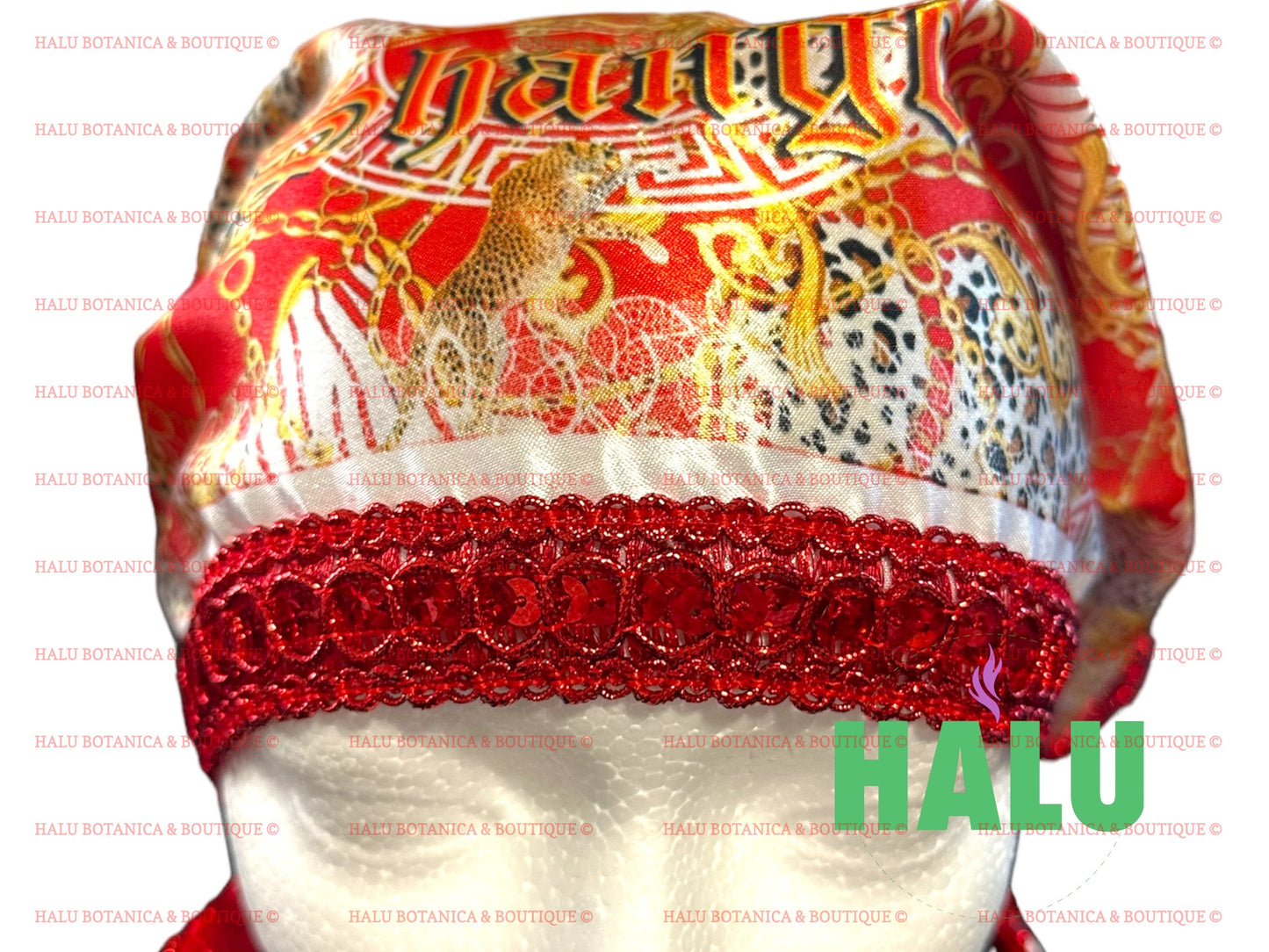 Quilla De Chango Tigre en Satin/ Chango Satin Bandana/ Santeria