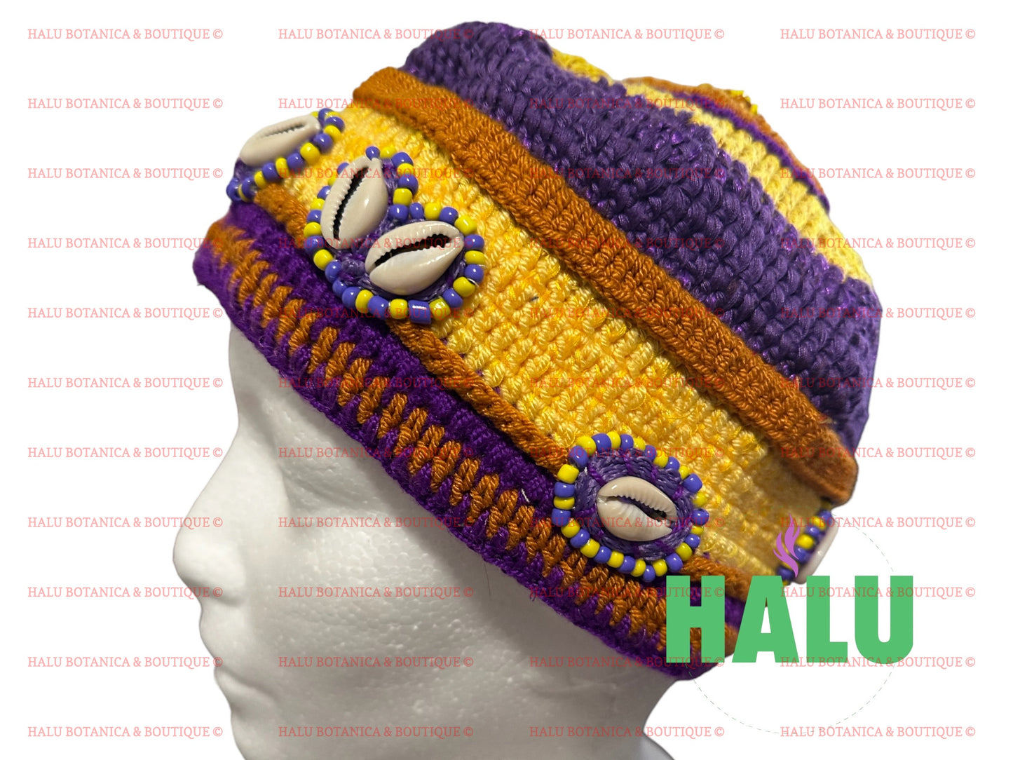 Knitted San Lazaro Hat/ Gorro San Lazaro Tejido / Santeria Osha