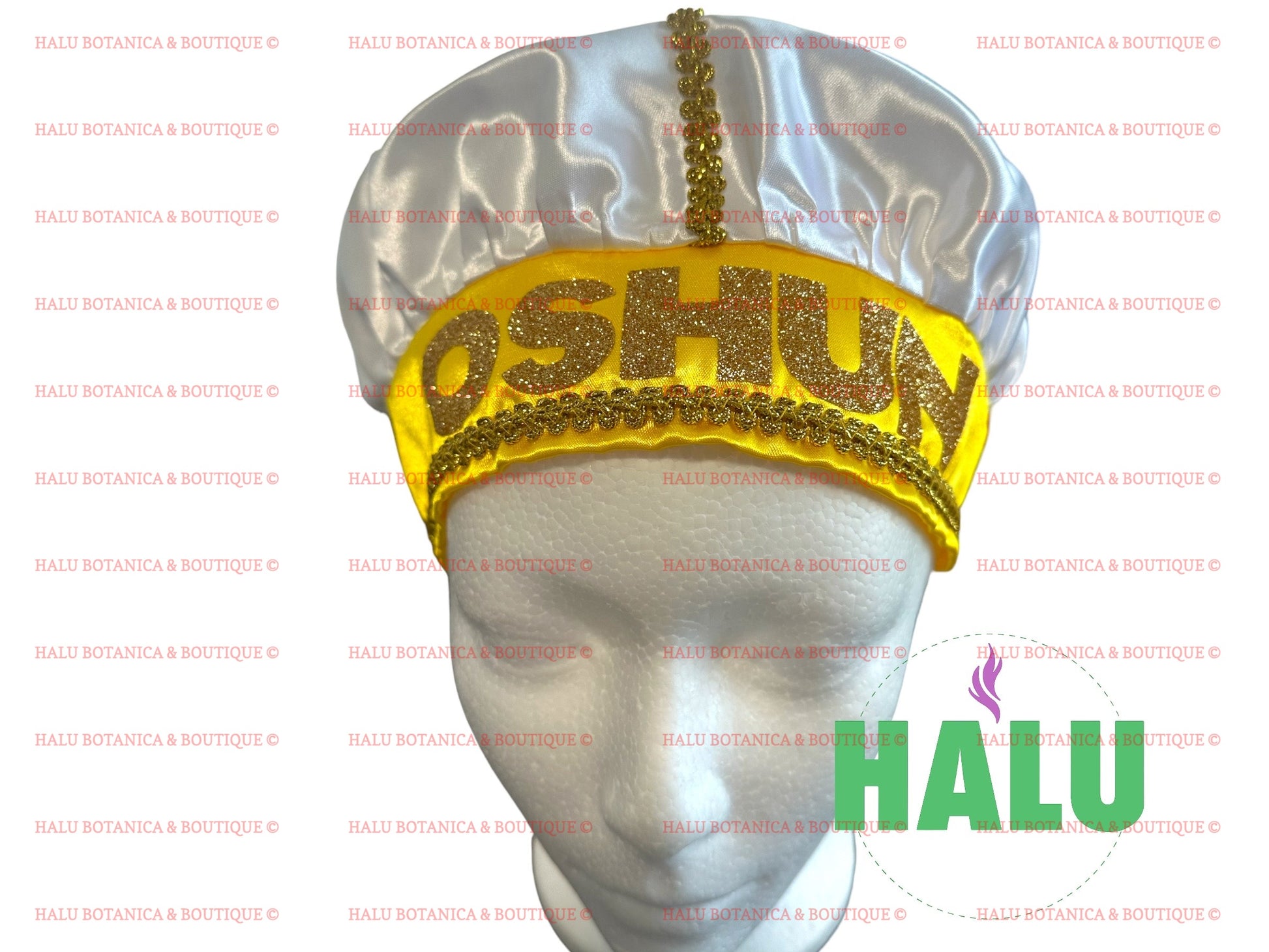 Oshun Hat Brillante/ Gorro Ochun/ Santeria Quillas