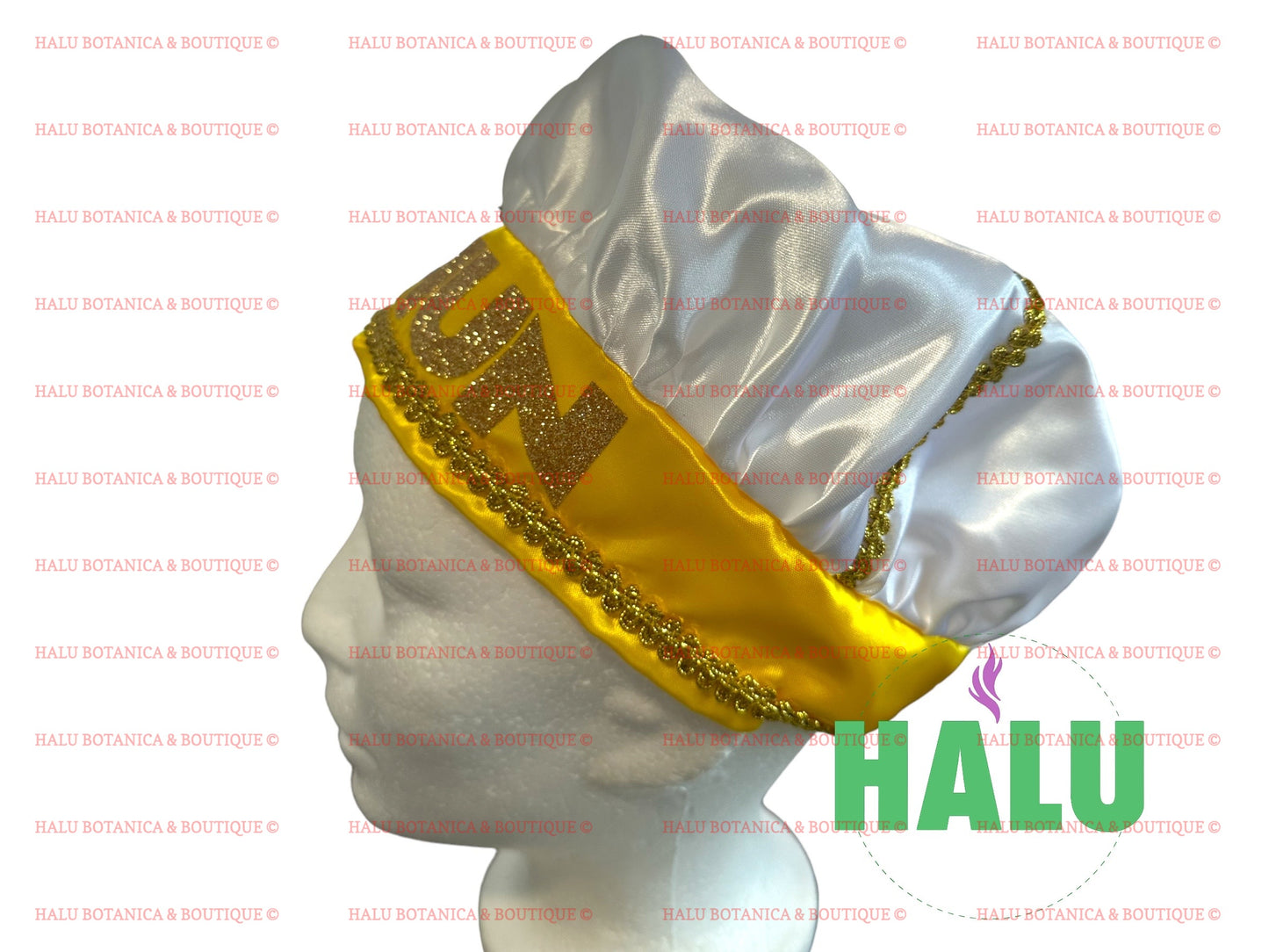 Oshun Hat Brillante/ Gorro Ochun/ Santeria Quillas