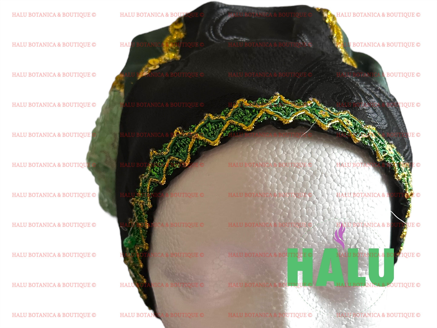 Ogun Hat brilloso/ Gorro Ogun / Santeria Osha