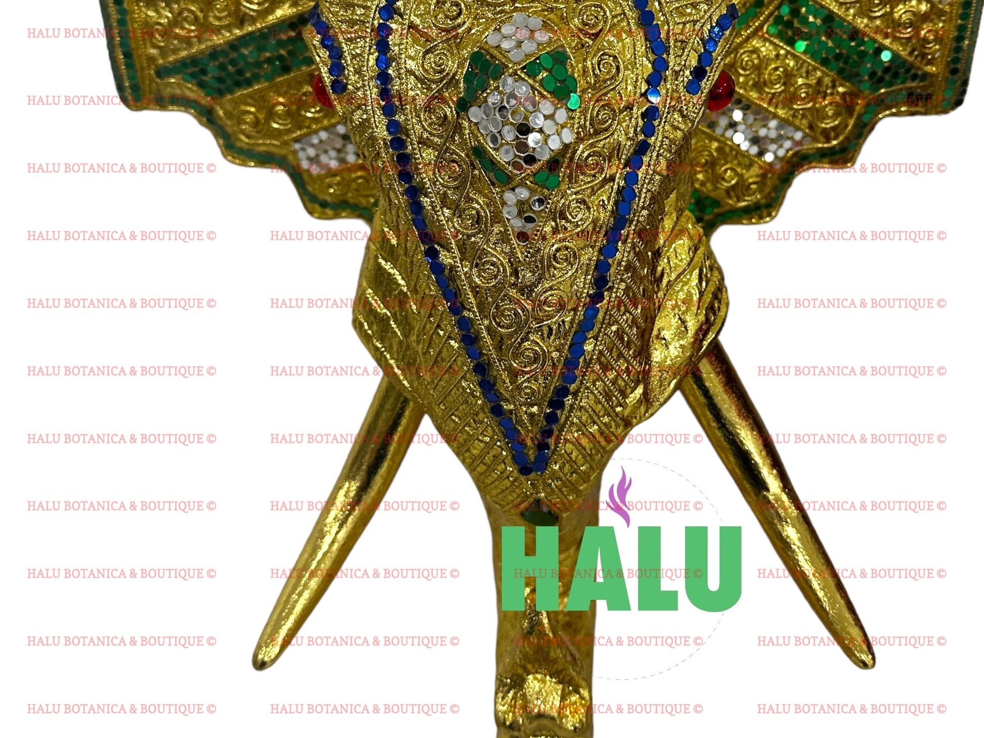 Elephant Decoracion IFA or Santo/ Home Decoration Gold Elephant/ Santo e IFA