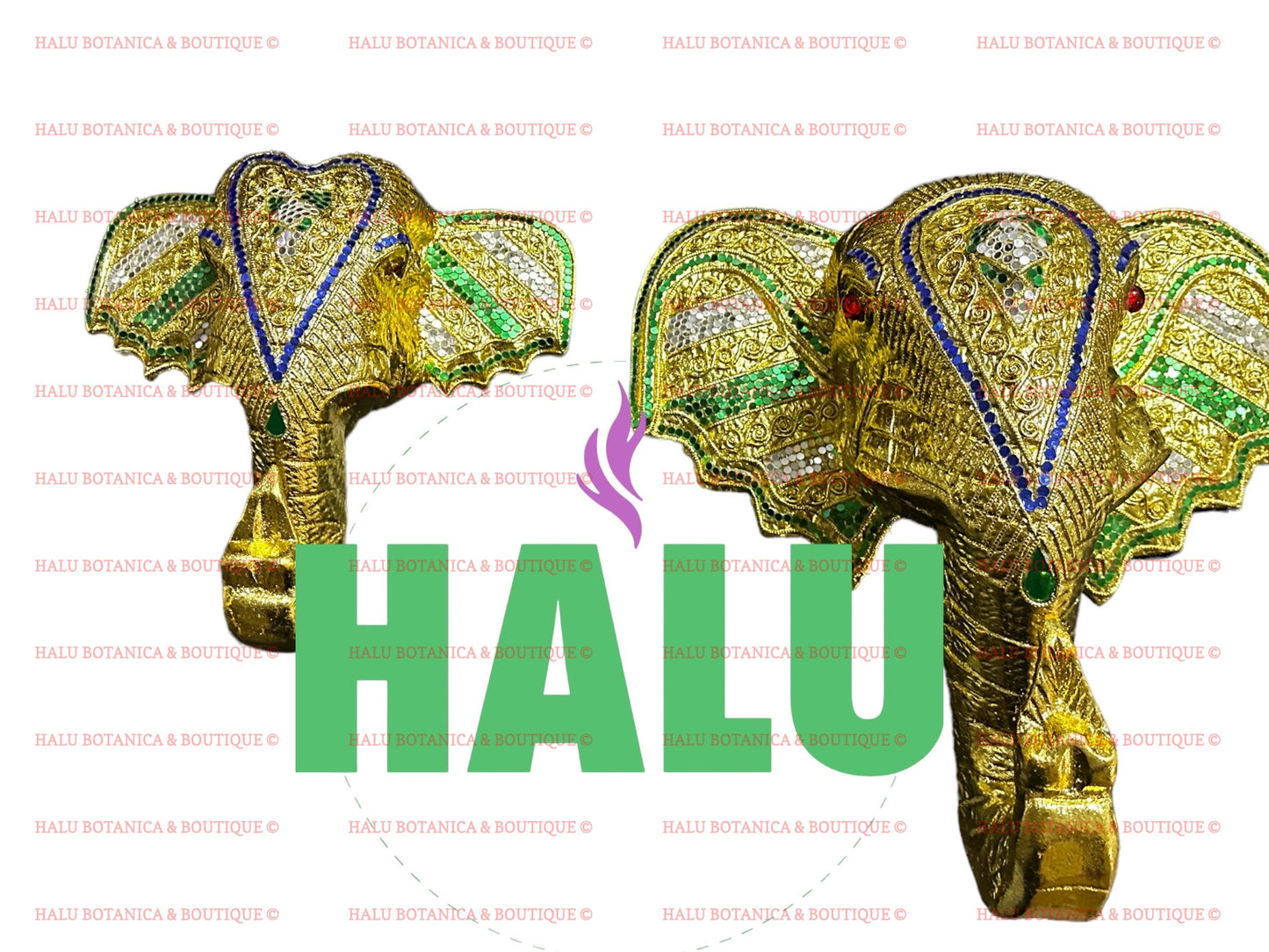 Elephant Decoracion IFA or Santo/ Home Decoration Gold Elephant/ Santo e IFA