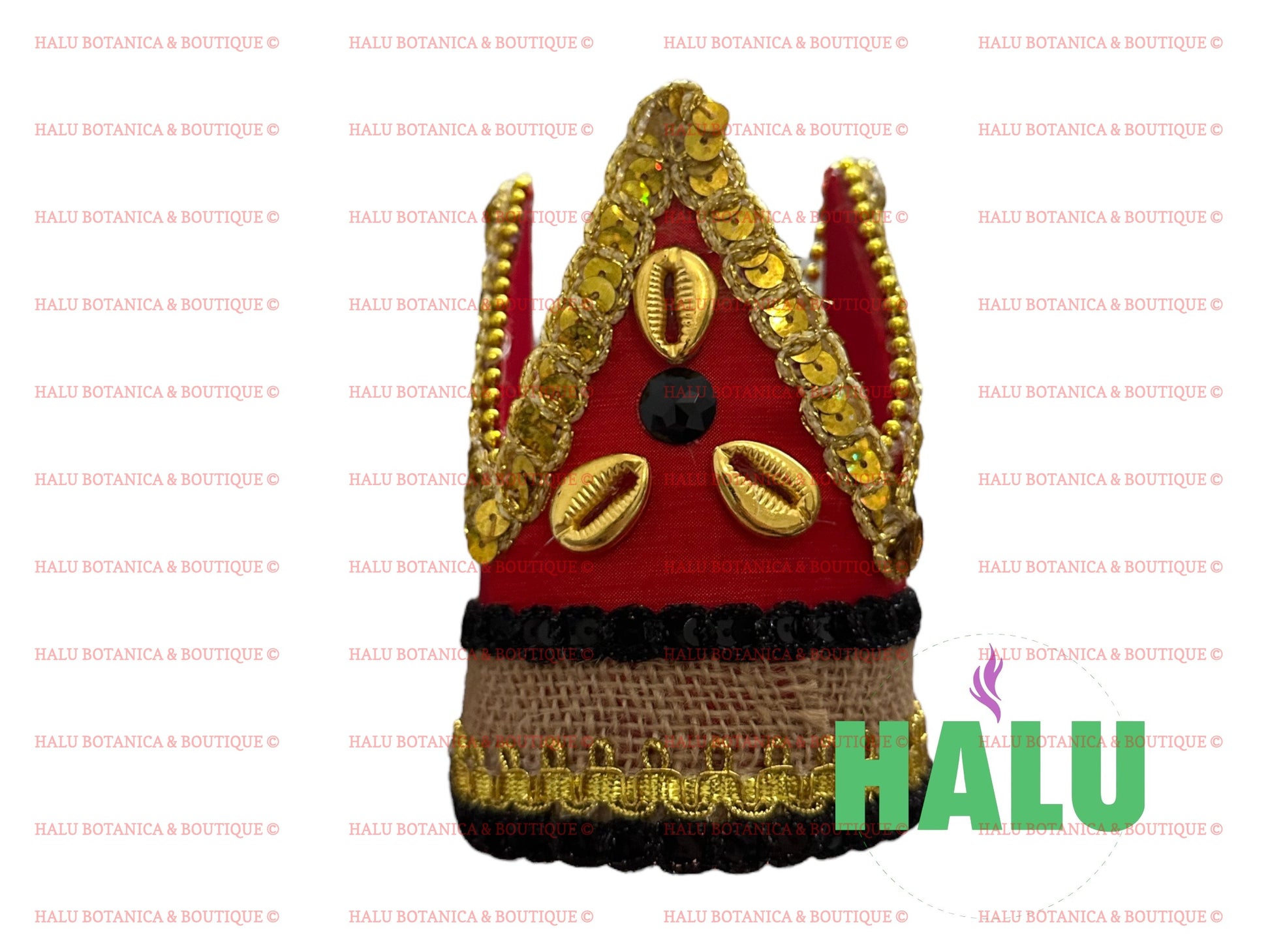 Handmade Elegua Crown Saco/ Corona para Elegua Eshu Brillante/ Santeria IFA