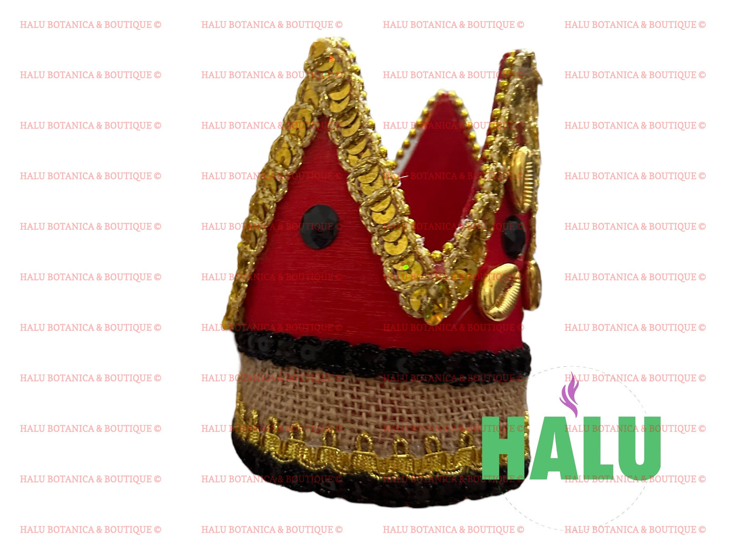 Handmade Elegua Crown Saco/ Corona para Elegua Eshu Brillante/ Santeria IFA