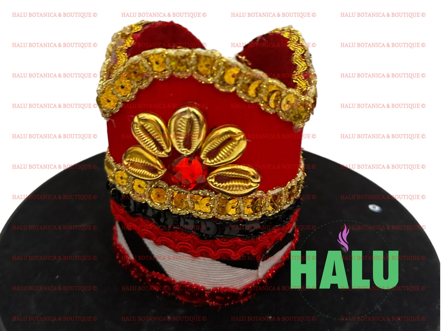 Handmade Elegua Crown Saco/ Corona para Elegua Eshu Brillante/ Santeria IFA