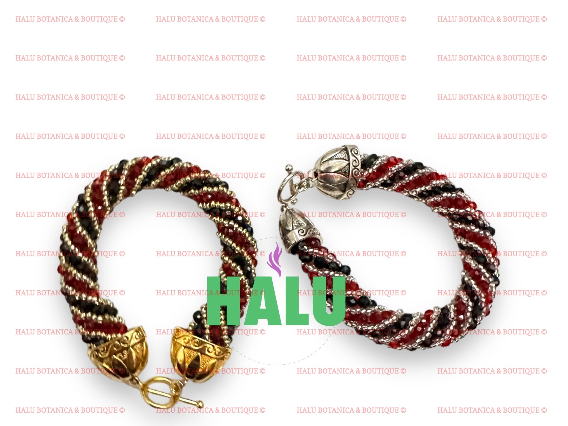 Ilde Mazo de Elegua Orula con Broche/ Elegua Orula Bracelet / Manilla de Elegua/ Santeria Osha