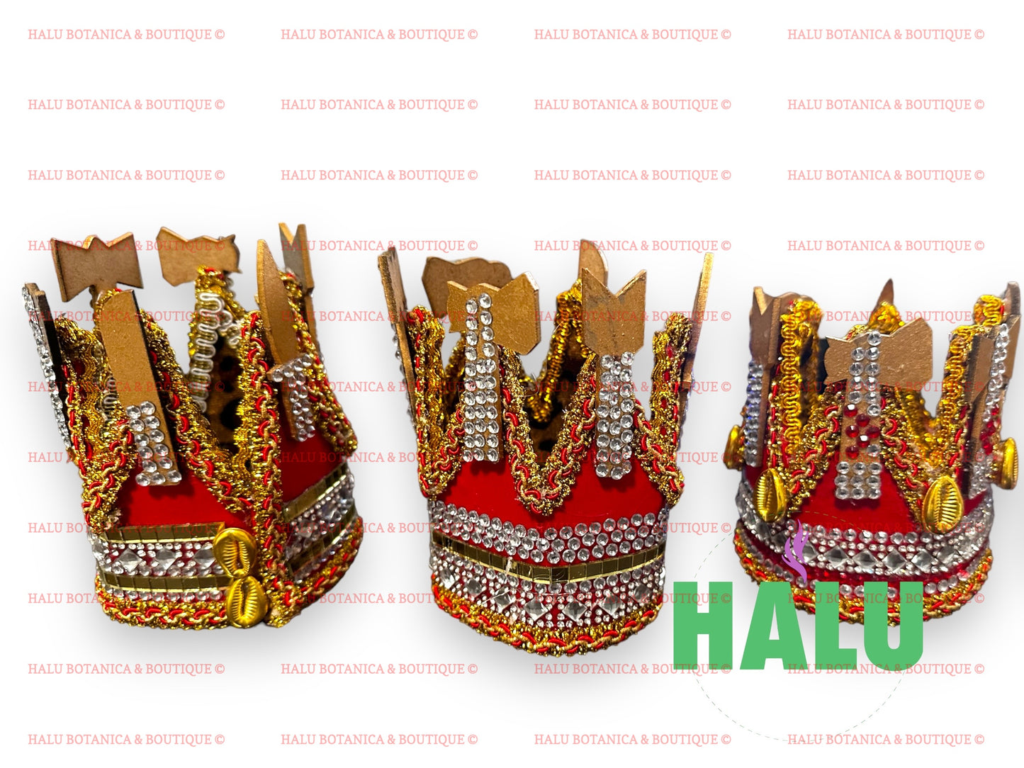 Handmade Mini Shango Crown/ Corona para Chango Brillante/ Santeria IFA