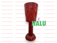 Pilon de Madera Tallado Oscuro