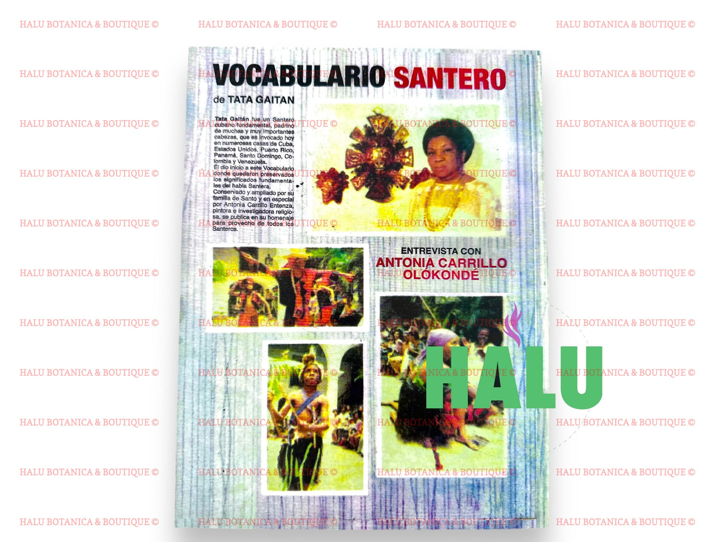 Vocabulario Santero/ Dicionario Yoruba/ Orisha Spanish Book for Santeros