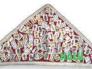 Quilla Gitana Cartas/ Gypsy Satin Bandana/ Santeria