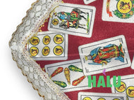 Quilla Gitana Cartas/ Gypsy Satin Bandana/ Santeria