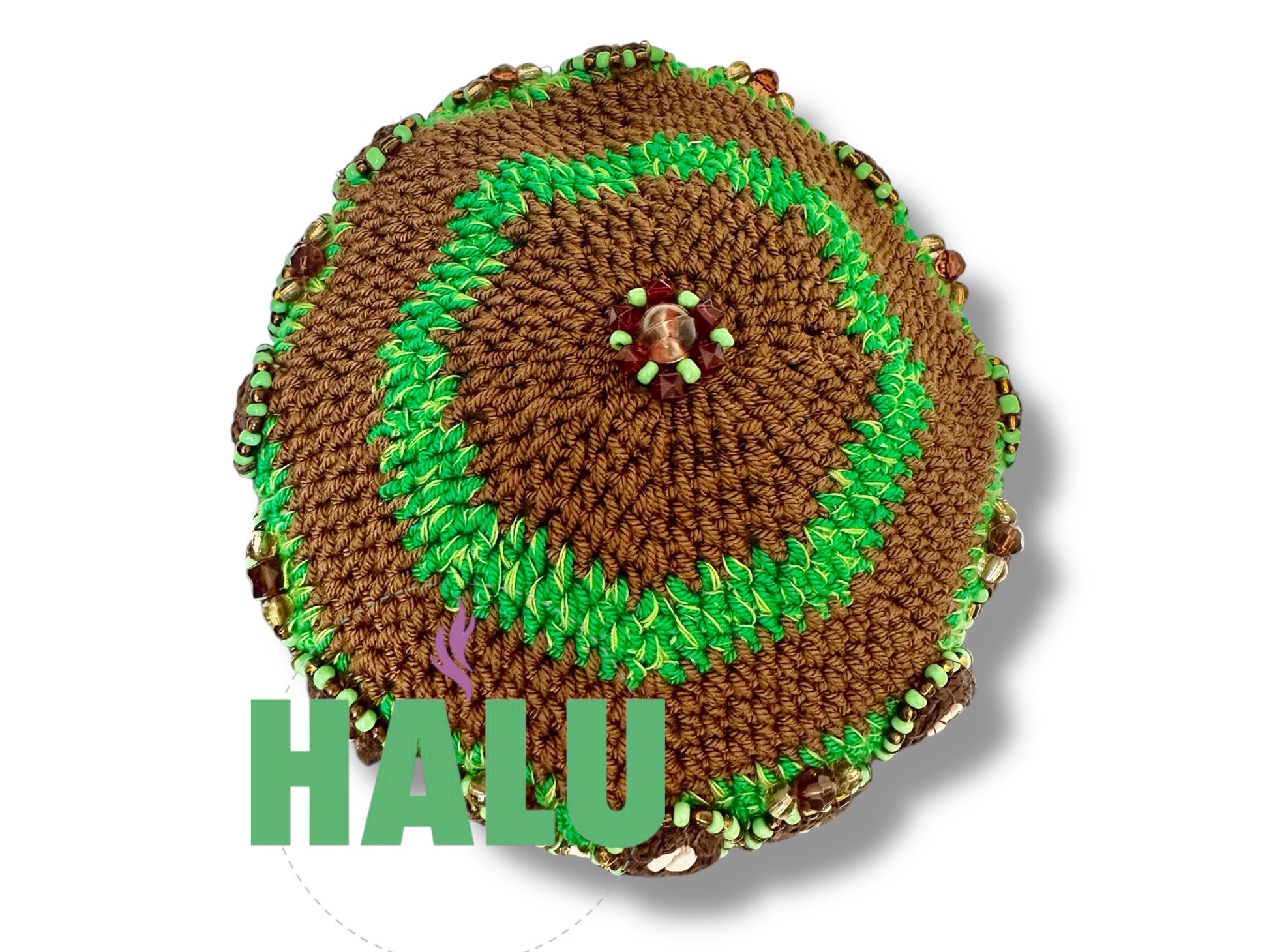 Knitted Orula Nigeriano Hat/ Gorro Orunmila Tejido / Santeria Osha
