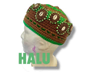 Knitted Orula Nigeriano Hat/ Gorro Orunmila Tejido / Santeria Osha