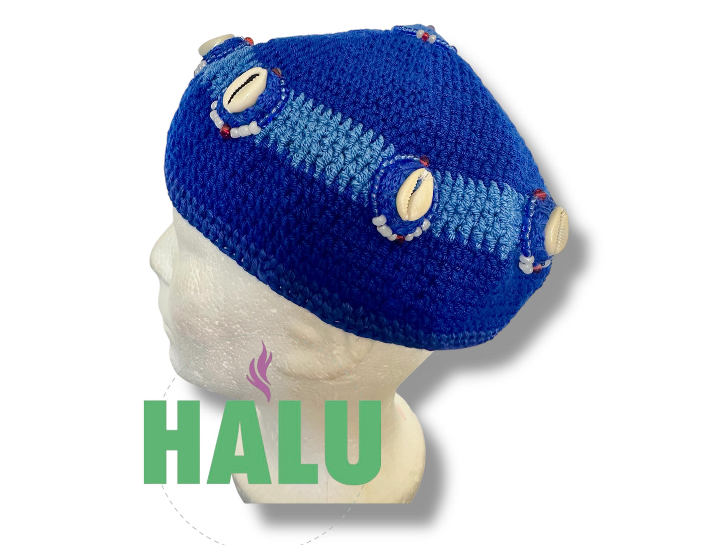 Gorro Yemaya Okute Tejido/ Hat Yemaya / Santeria Osha