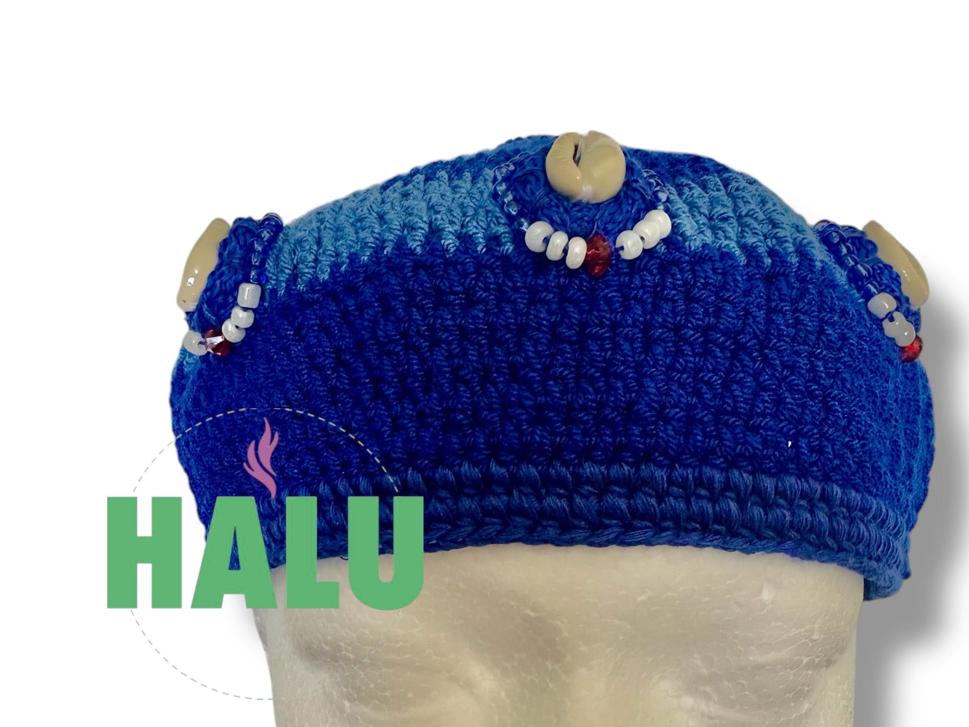 Gorro Yemaya Okute Tejido/ Hat Yemaya / Santeria Osha