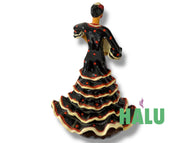 Muñeca Religiosa Gitana Porcelana con Abanico/ Gypsy Religious Doll with Fan/ Santeria/ Espiritismo